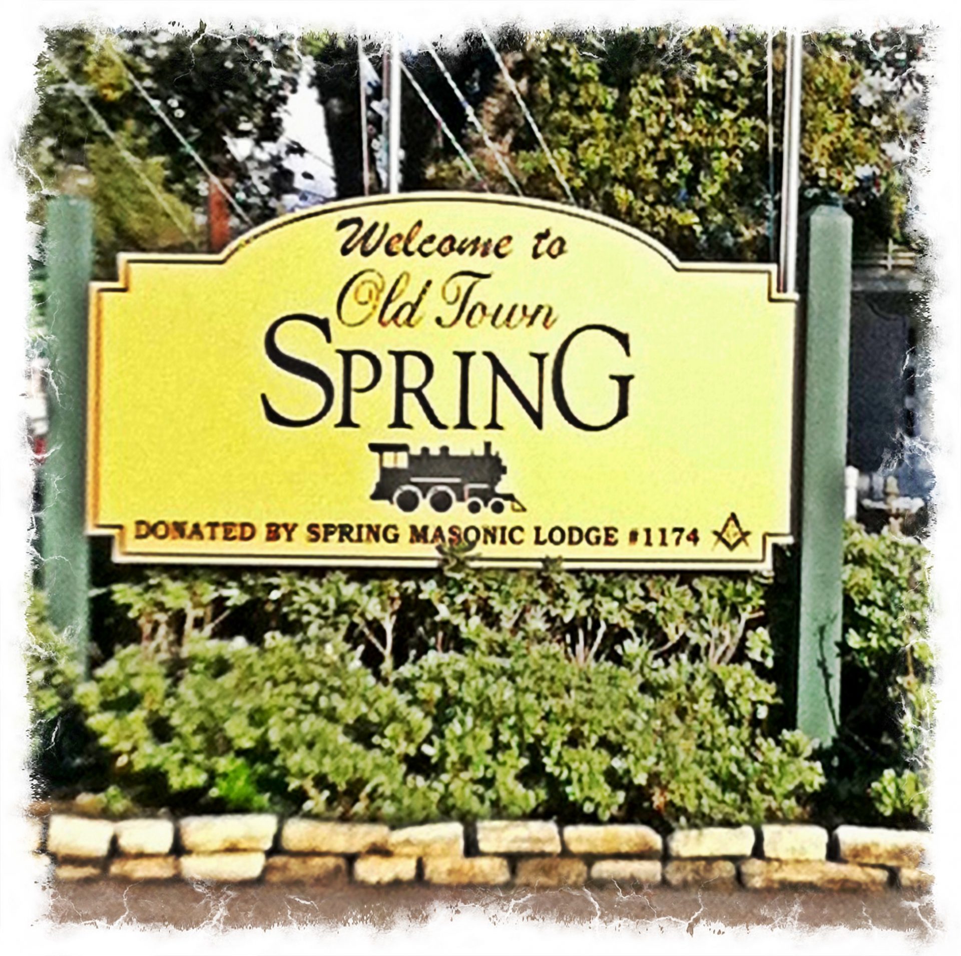 Spring Texas Old Town Spring Sign